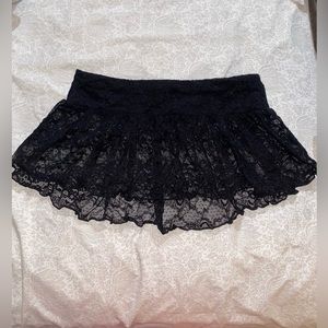 IAMGIA mini black lace lingerie skirt🖤